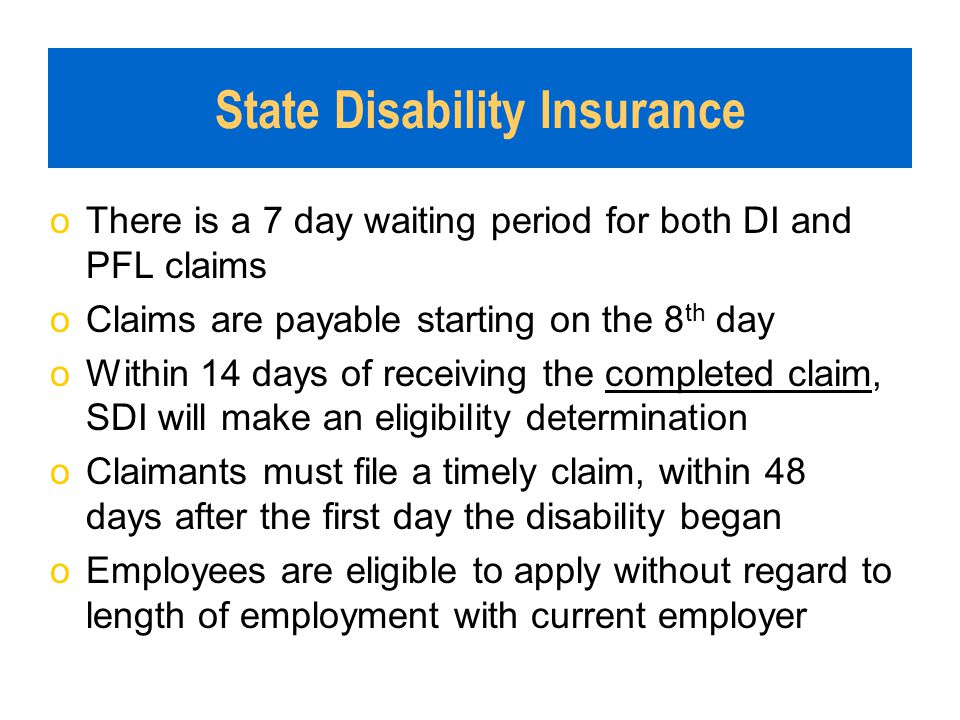 California State Disability Insurance For Health Care Providers - Ppt  Download