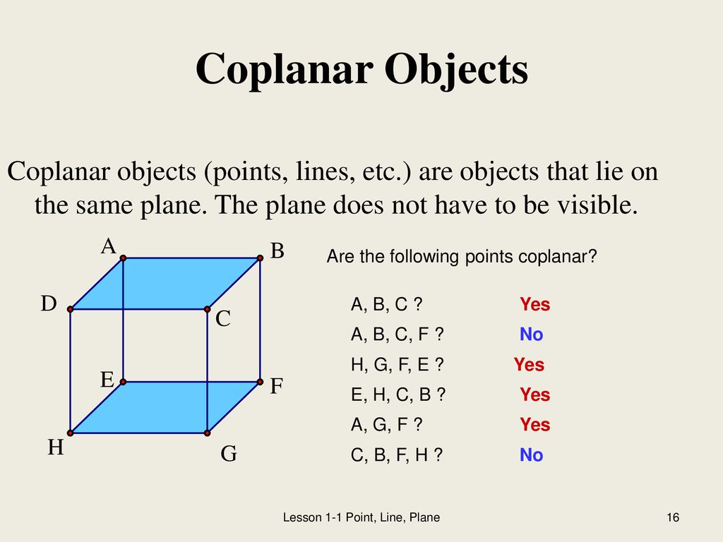 Chapter 1 2 Points Lines And Planes Ppt Download