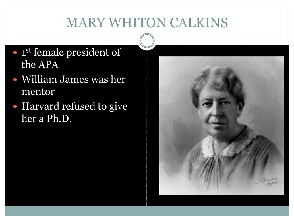 mary whiton calkins biography