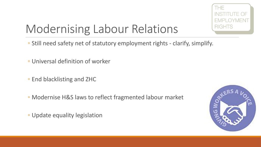 Modernising Labour Relations