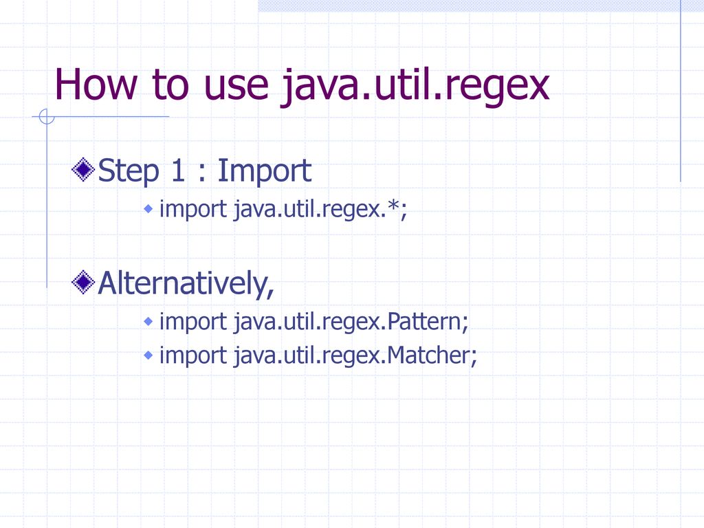 Java regex manish shrivastava 11 11 ppt download