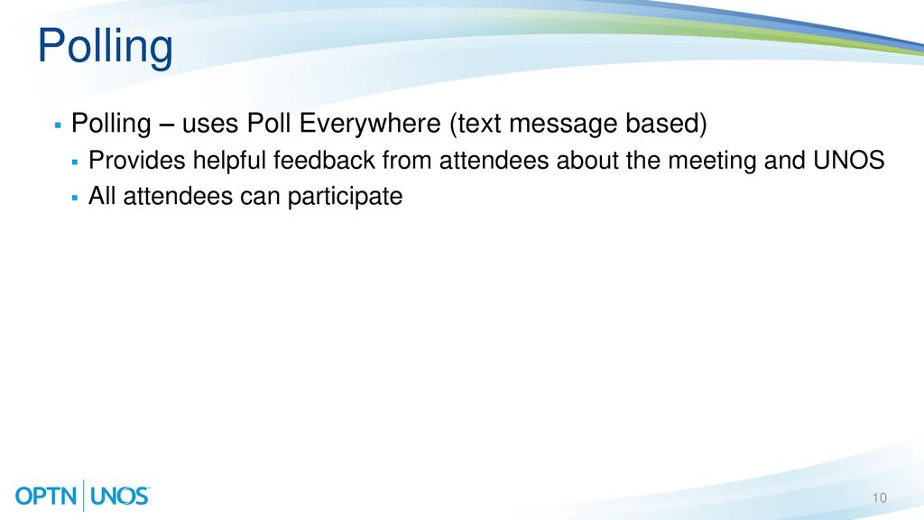 Polling Polling – uses Poll Everywhere (text message based)