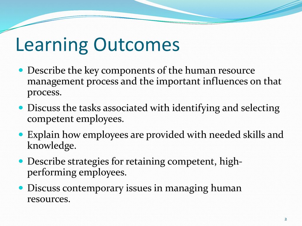 TOPIC 9 – CH 7 HUMAN RESOURCE MANAGEMENT - ppt download