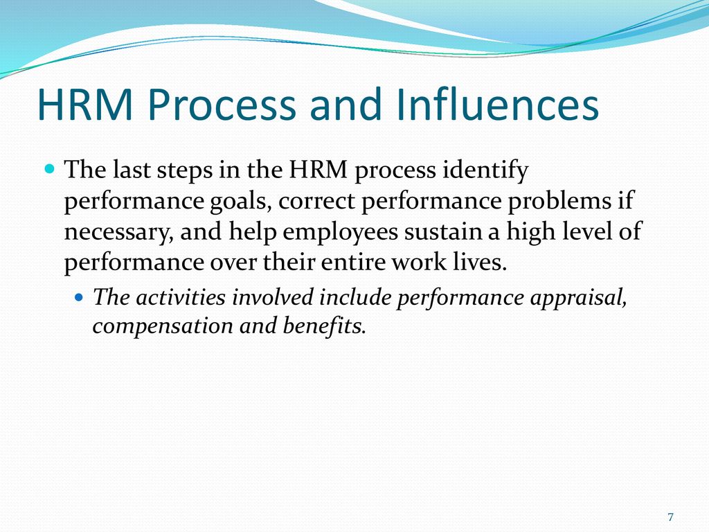 HRM Process and Influences