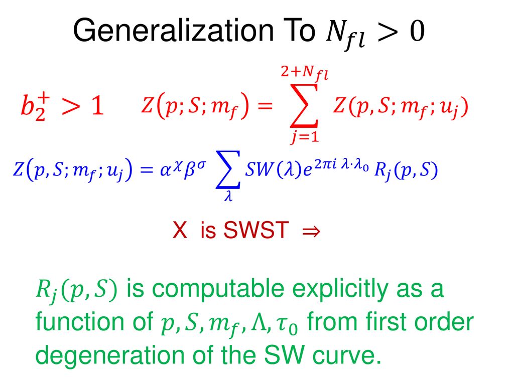 Generalization To 𝑁 𝑓𝑙 >0