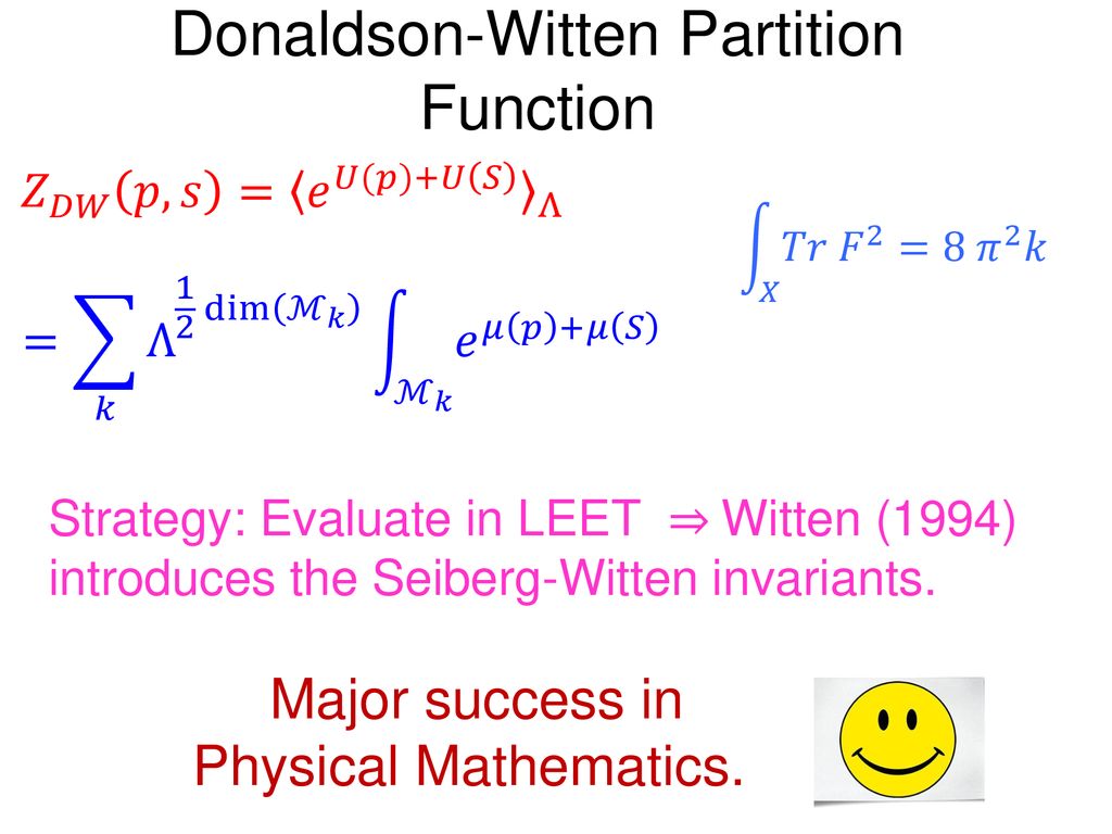 Donaldson-Witten Partition Function