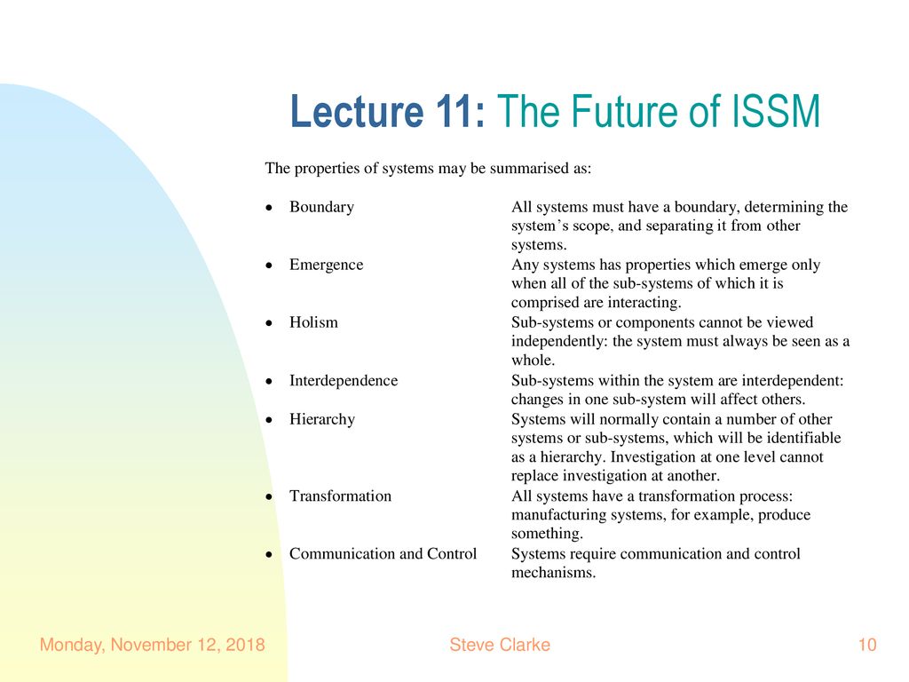 Lecture 11: The Future of ISSM