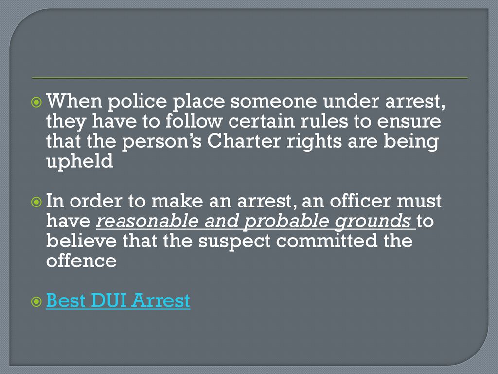 Arrest. ppt download