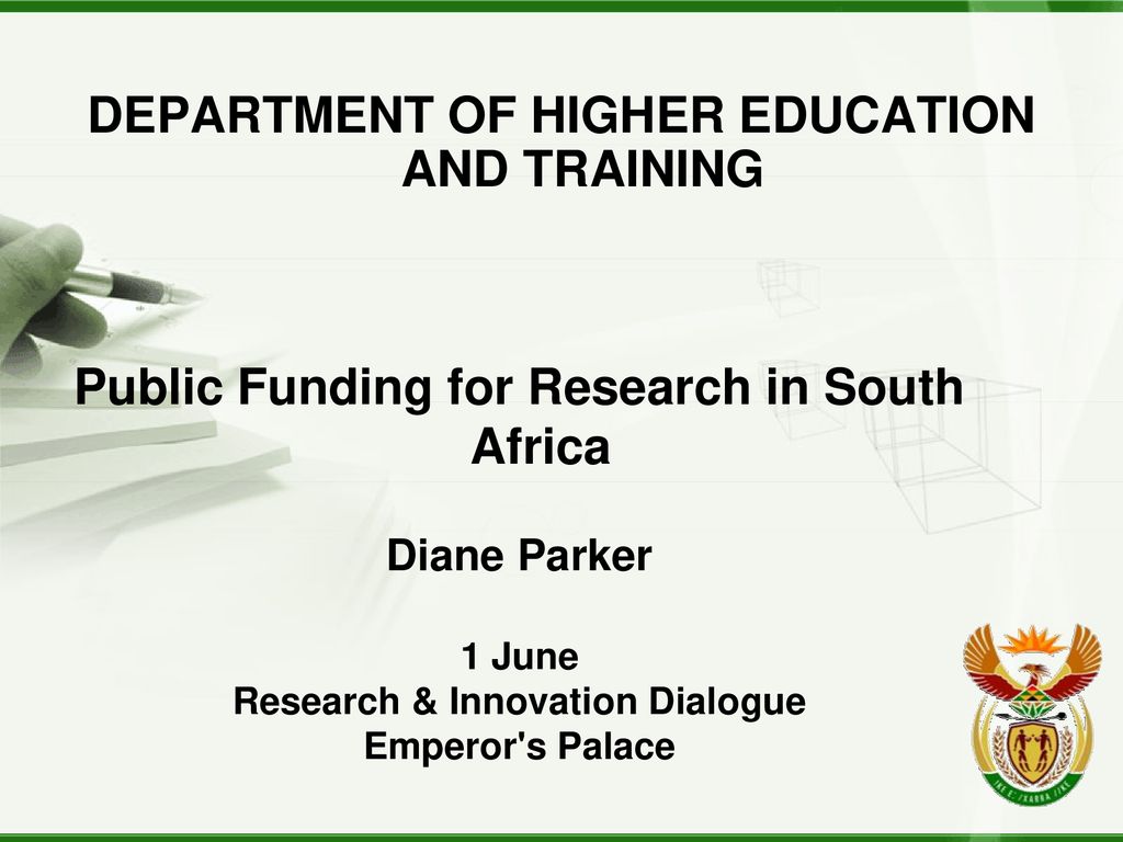 DEPARTMENT OF HIGHER EDUCATION AND TRAINING - ppt download