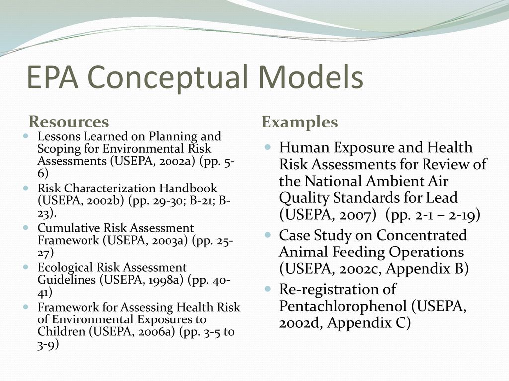 EPA Experience in Problem Formulation - ppt download