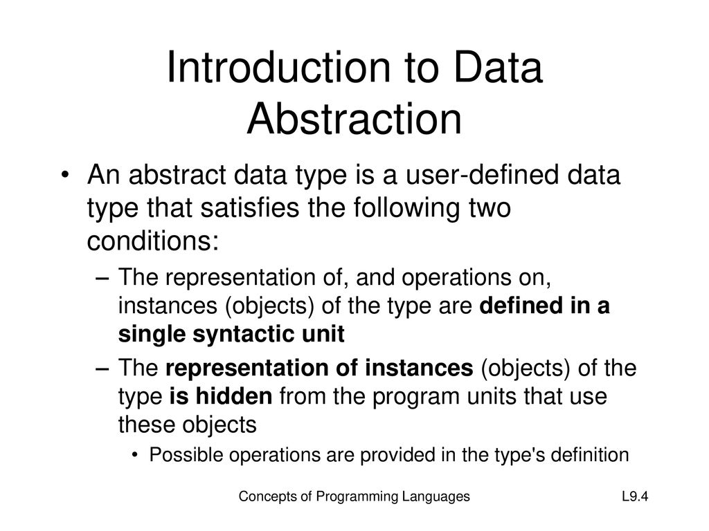 Lecture 9 Concepts of Programming Languages - ppt download