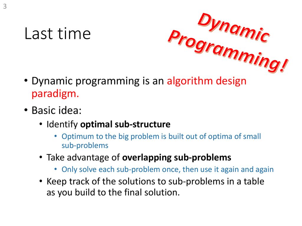 More dynamic programming! - ppt download