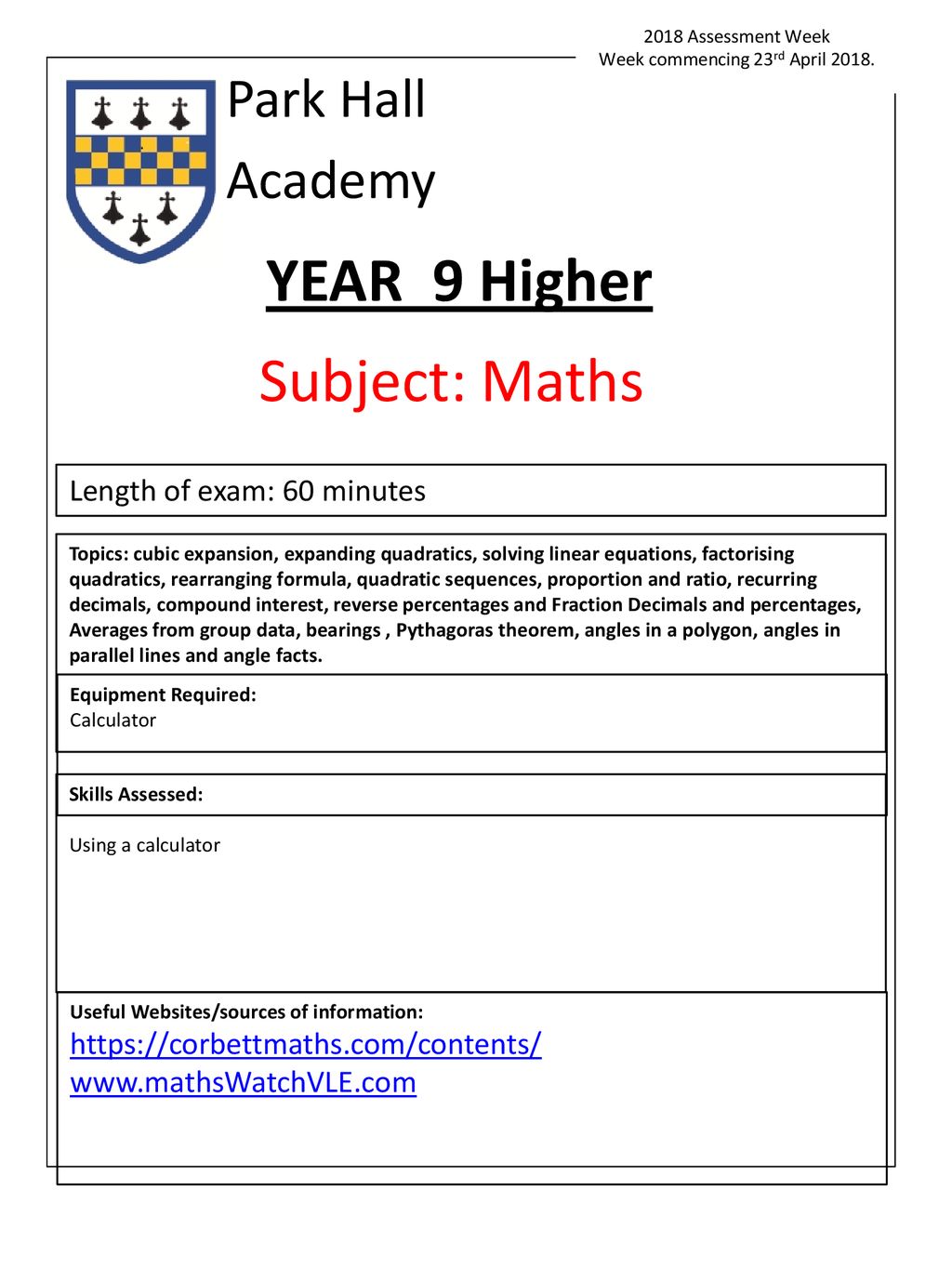 2018 assessment week april mrs t liddell ppt download