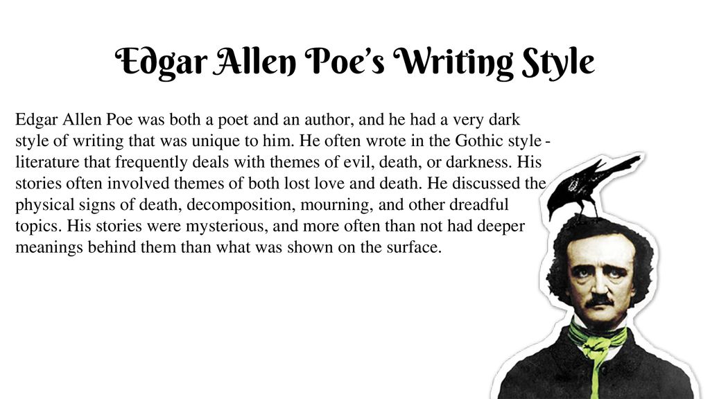 edgar allan poe writing style essay