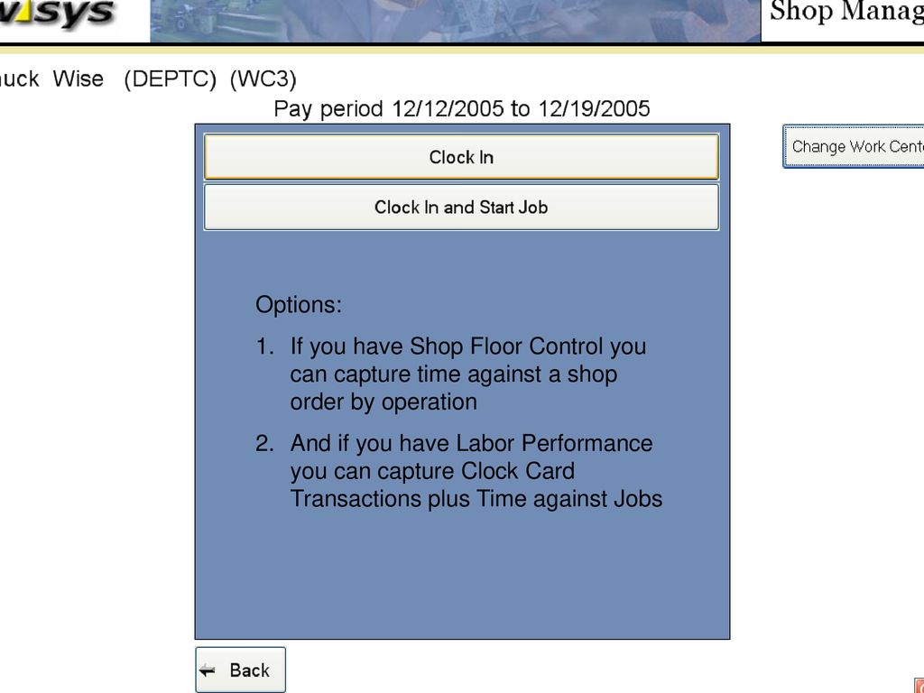 Warehouse Management System Shop Floor Work Center Reporting Ppt Download