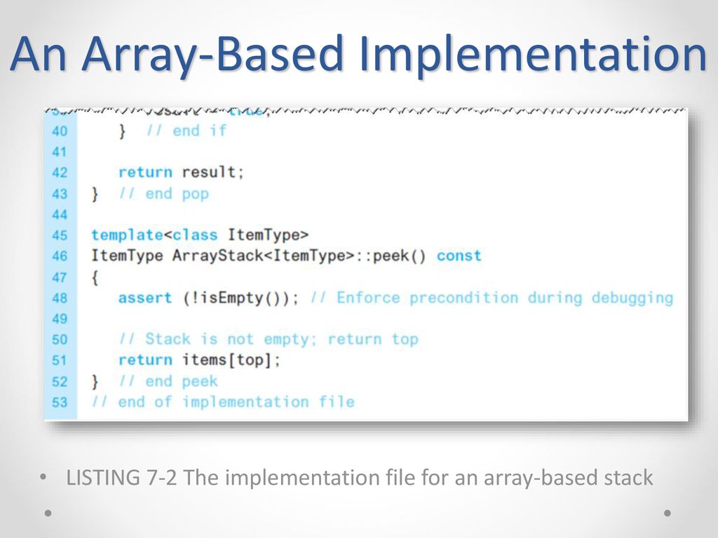 Implementations of the ADT Stack - ppt download