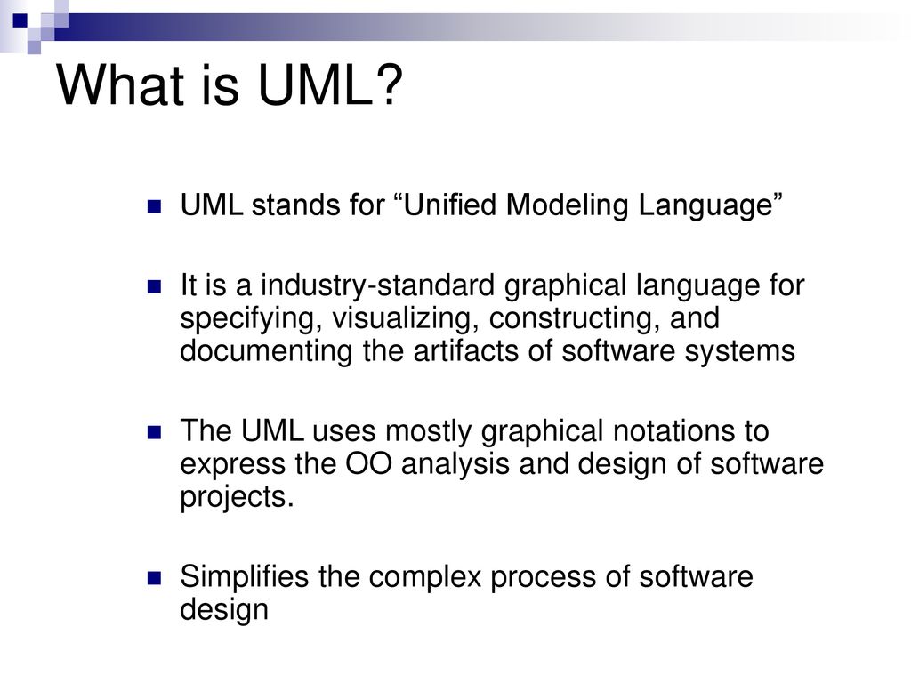 What Does Uml Stand For Java