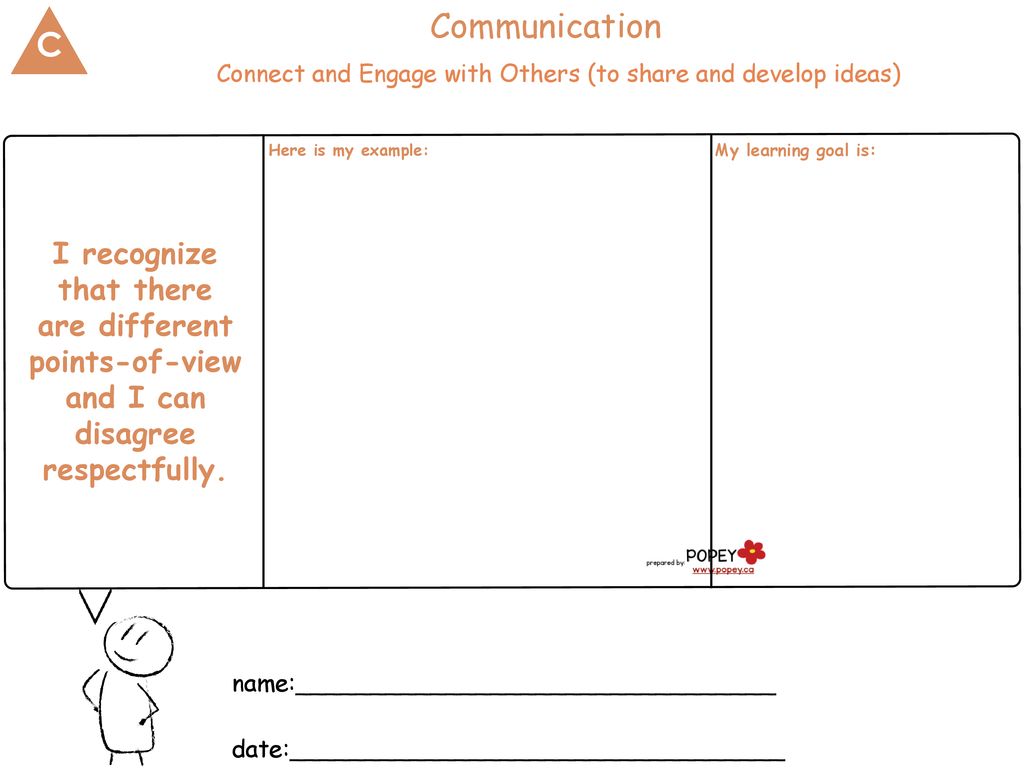Connect and Engage with Others (to share and develop ideas)