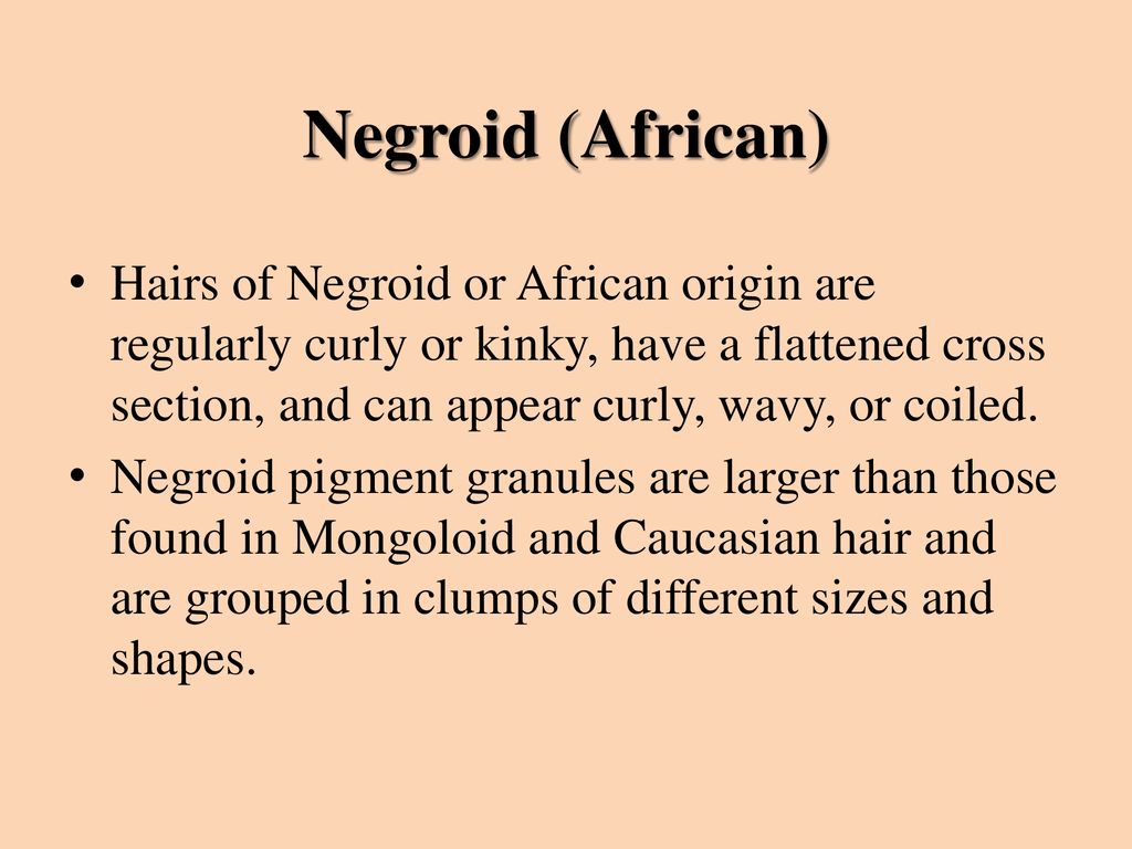 a human hair in cross-section appeared flat in shape. the racial origin was most likely