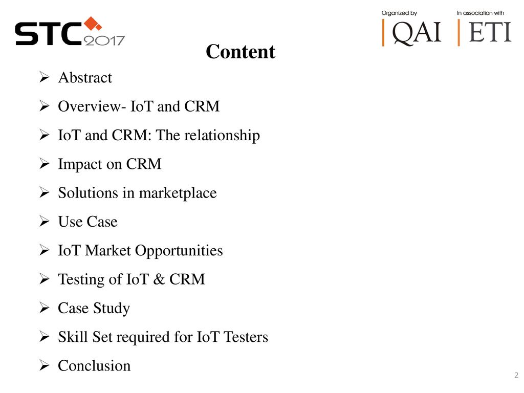 Iot Enabled Crm Testing Ppt Download