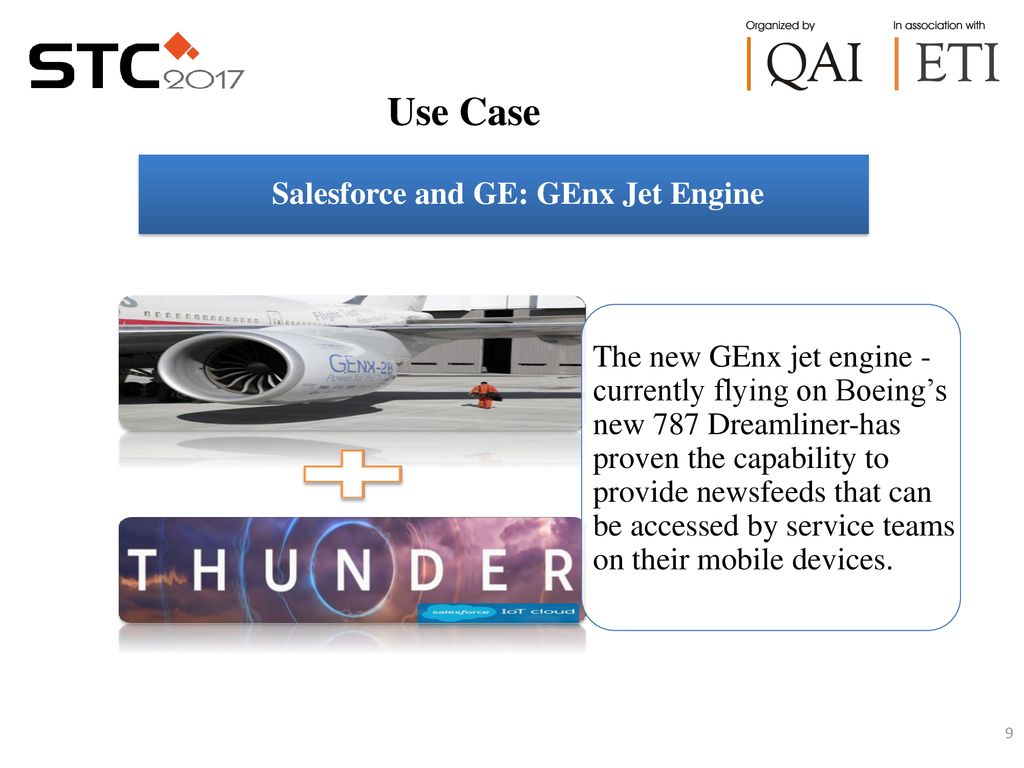 Salesforce and GE: GEnx Jet Engine