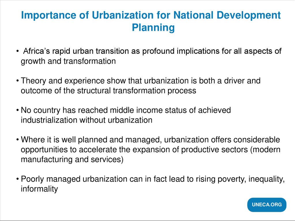 role of urbanization in development