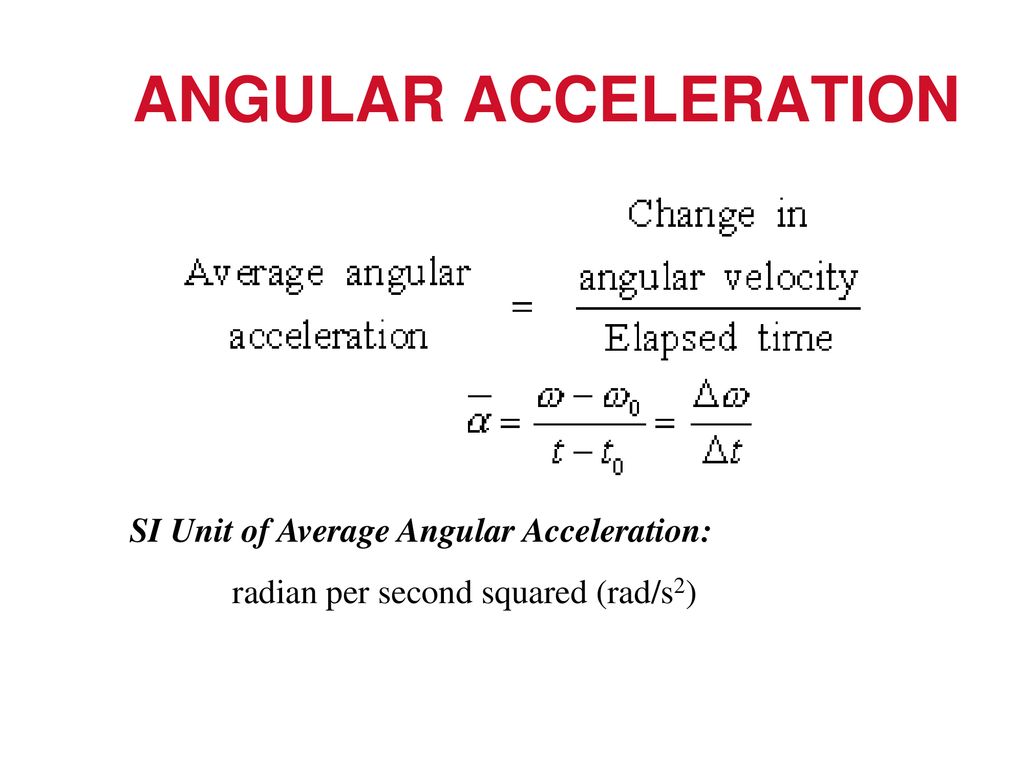Angular acceleration units