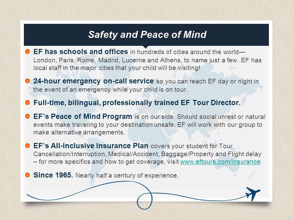 Safety and Peace of Mind