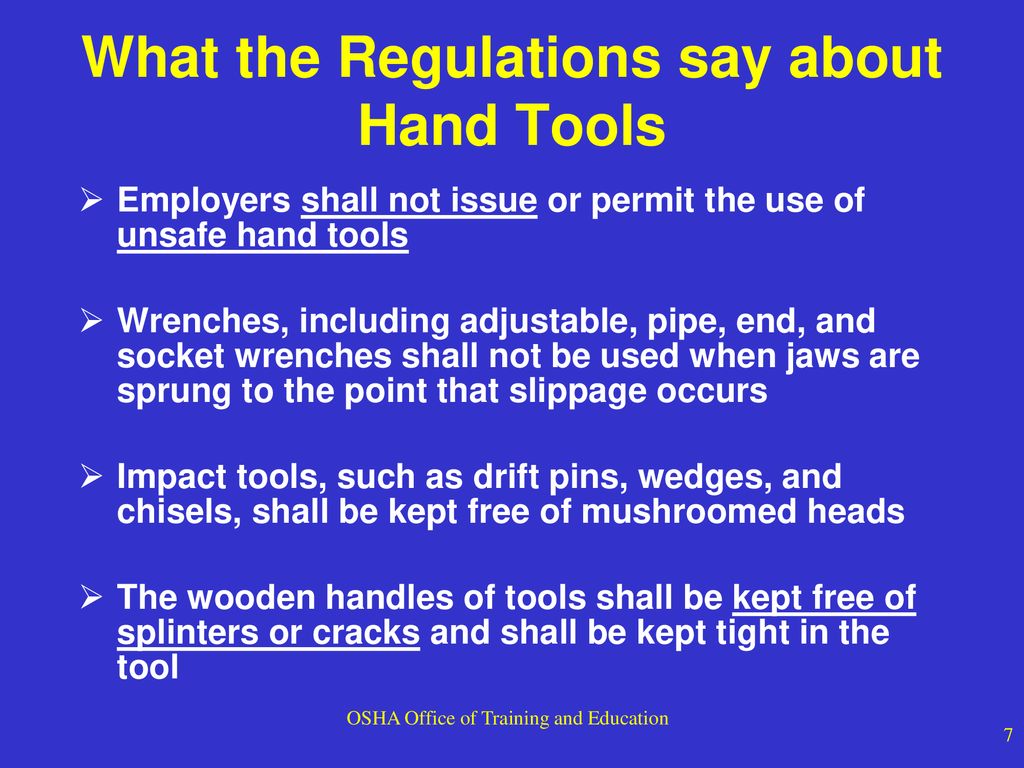 Hand And Power Tool Safety Ppt Download