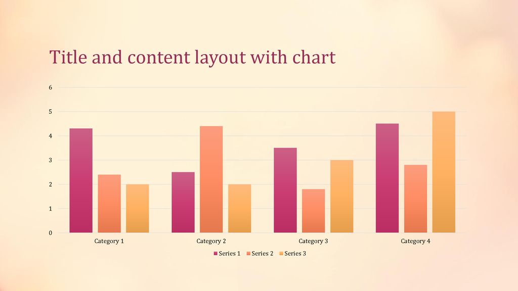 Title and content layout with chart