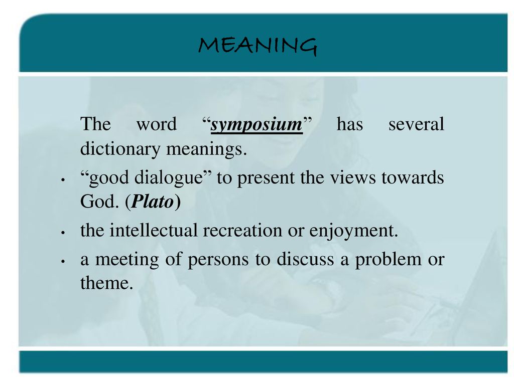 symposium presentation meaning