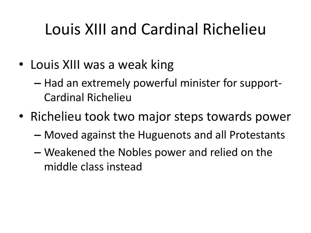 Louis XIII and Cardinal Richelieu