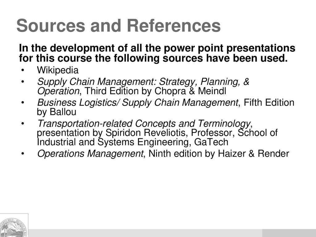 Outline Sources and references Global Operations Management - ppt download