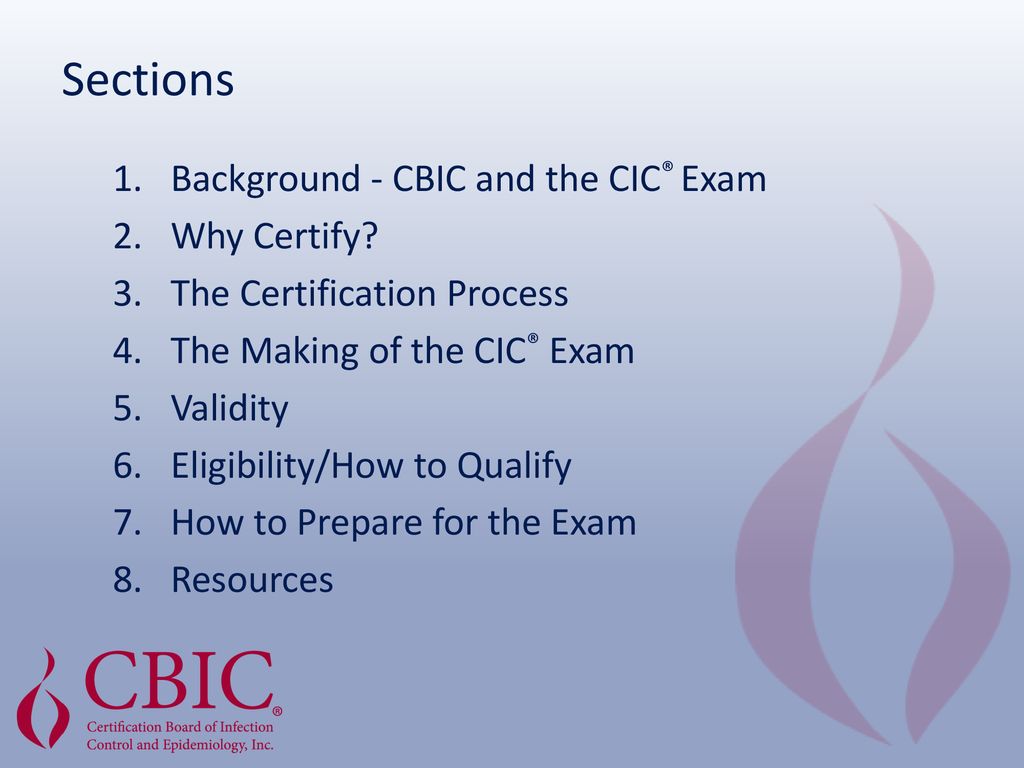 Certification in Infection Prevention and Control (CIC®) ppt download