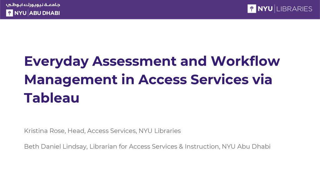 Kristina Rose Head Access Services Nyu Libraries Ppt