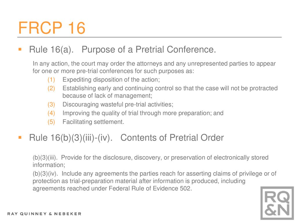 The Future of Discovery Federal Rules of Civil Procedure ppt download