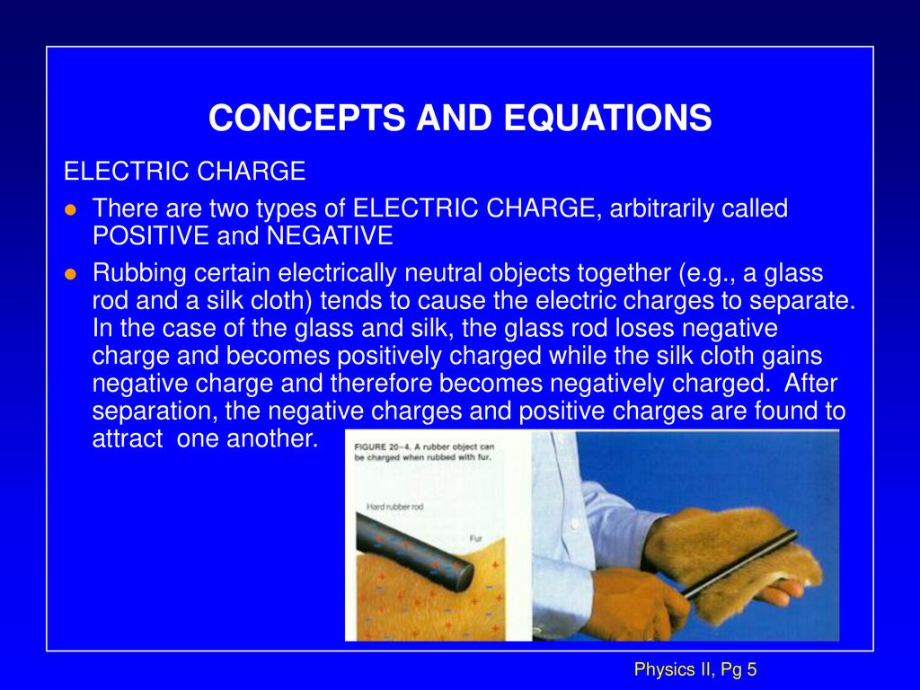 CONCEPTS AND EQUATIONS