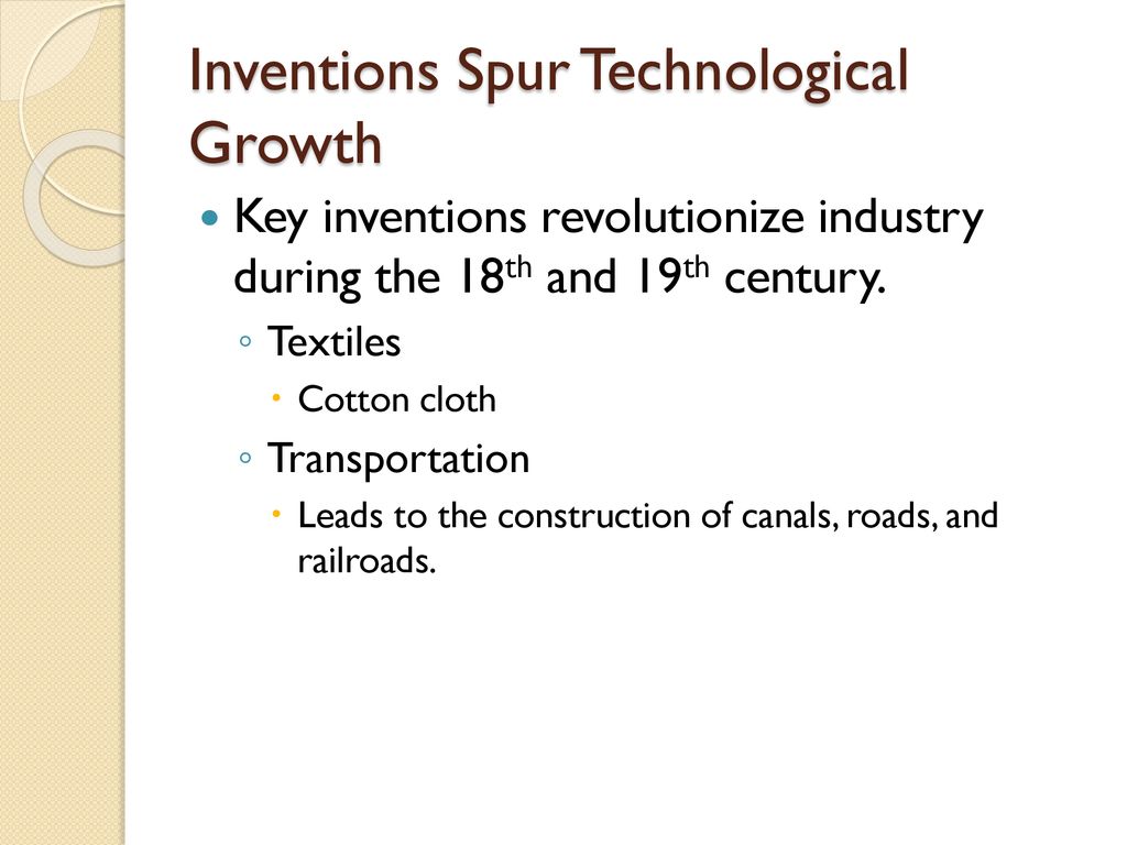 Inventions Spur Technological Growth