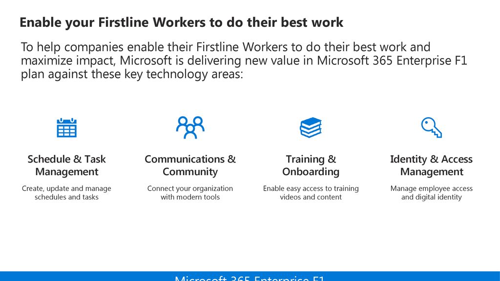 Enable your Firstline Workers to do their best work