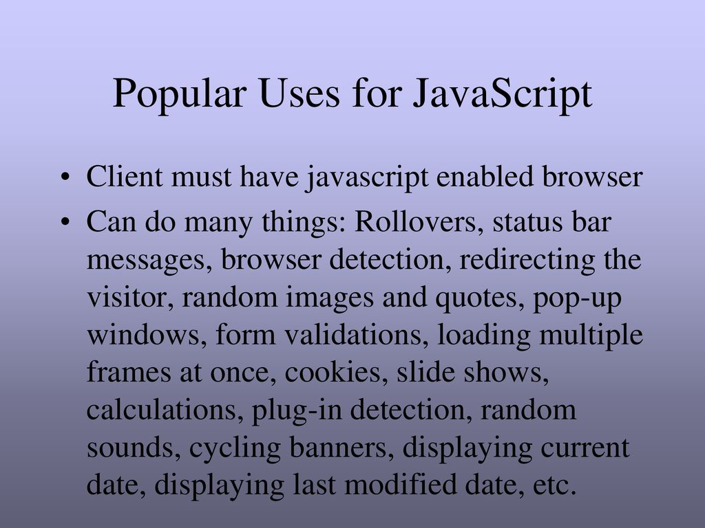 Introduction to JavaScript - ppt download