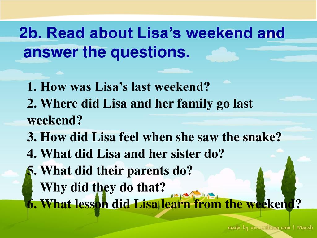 Lisa on the weekend