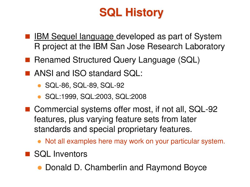 Chapter 3: Introduction to SQL - ppt download