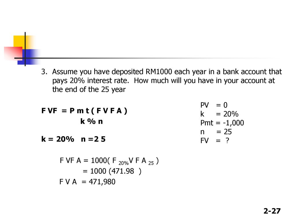 Chapter 2 Time Value Of Money Ppt Download