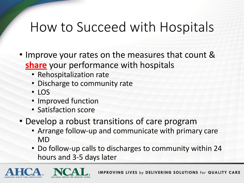 How to Succeed with Hospitals