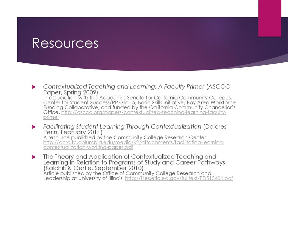Contextualized noncredit curriculum for cte ppt download