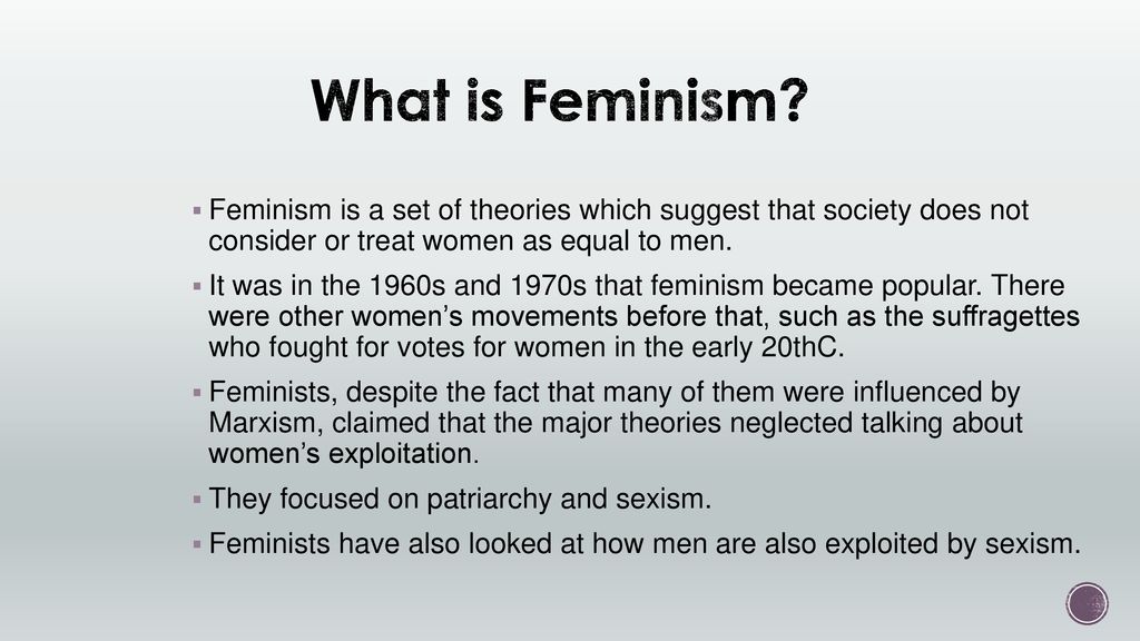 What Is Feminism