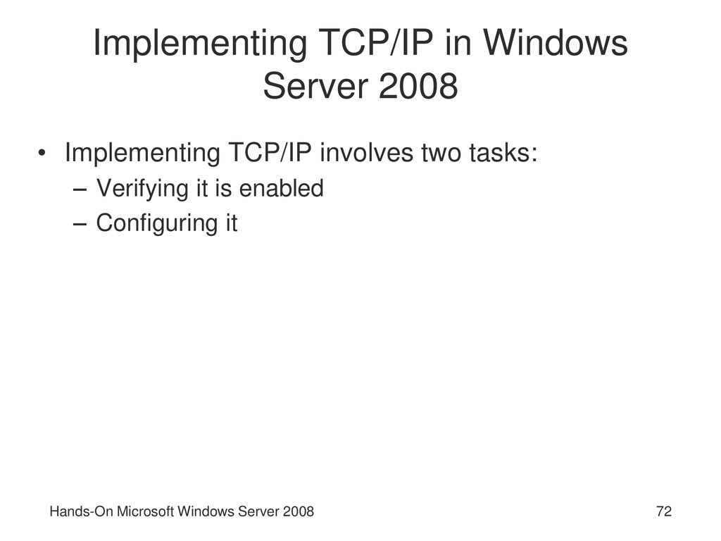 Hands on microsoft windows server ppt download