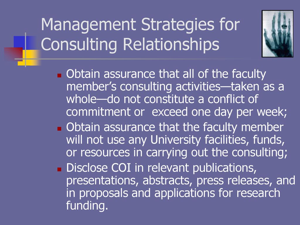 Management Strategies for Consulting Relationships