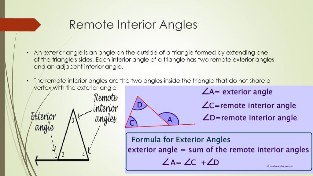 Exterior Angles Ppt Download