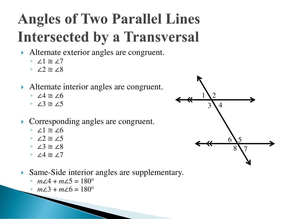 Corresponding And Same Side Interior Angles Ppt Download